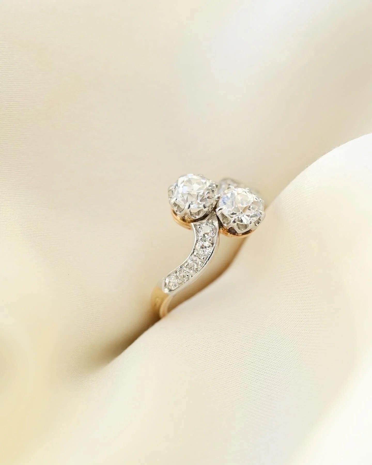 The Ring You Wanted Him to Buy But Now Can Buy Yourself Antique Diamonds 18K Gold 1930s