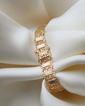 Beautiful Small Sized Engraved Antique Bracelet 18K Gold