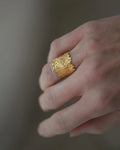 Extraordinary Organic Shaped Ring 18K Gold