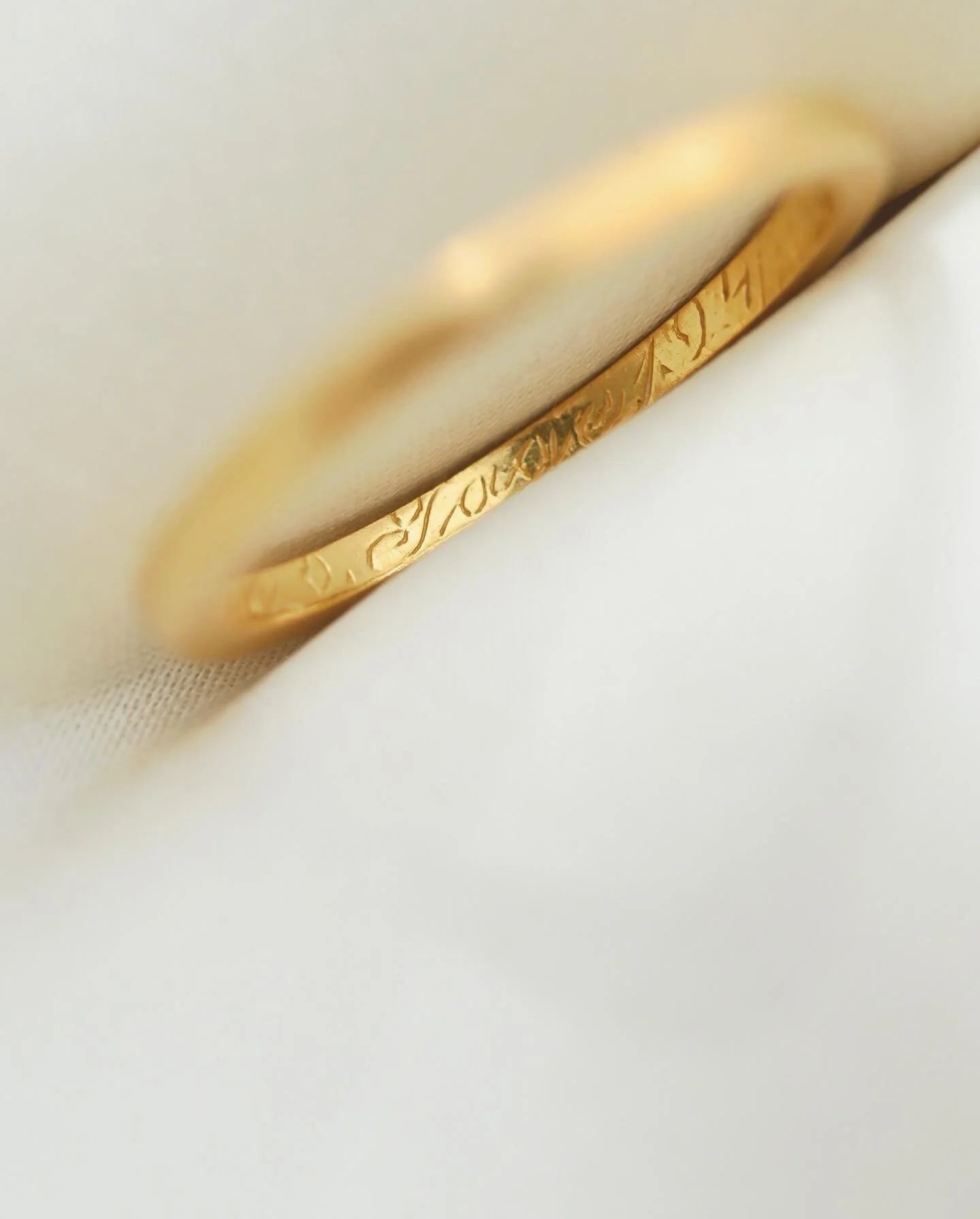 Antique Timeless Wedding Band 23K Gold 1941