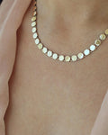 Gorgeous Rare Mid Century Necklace 14K Gold 1960s
