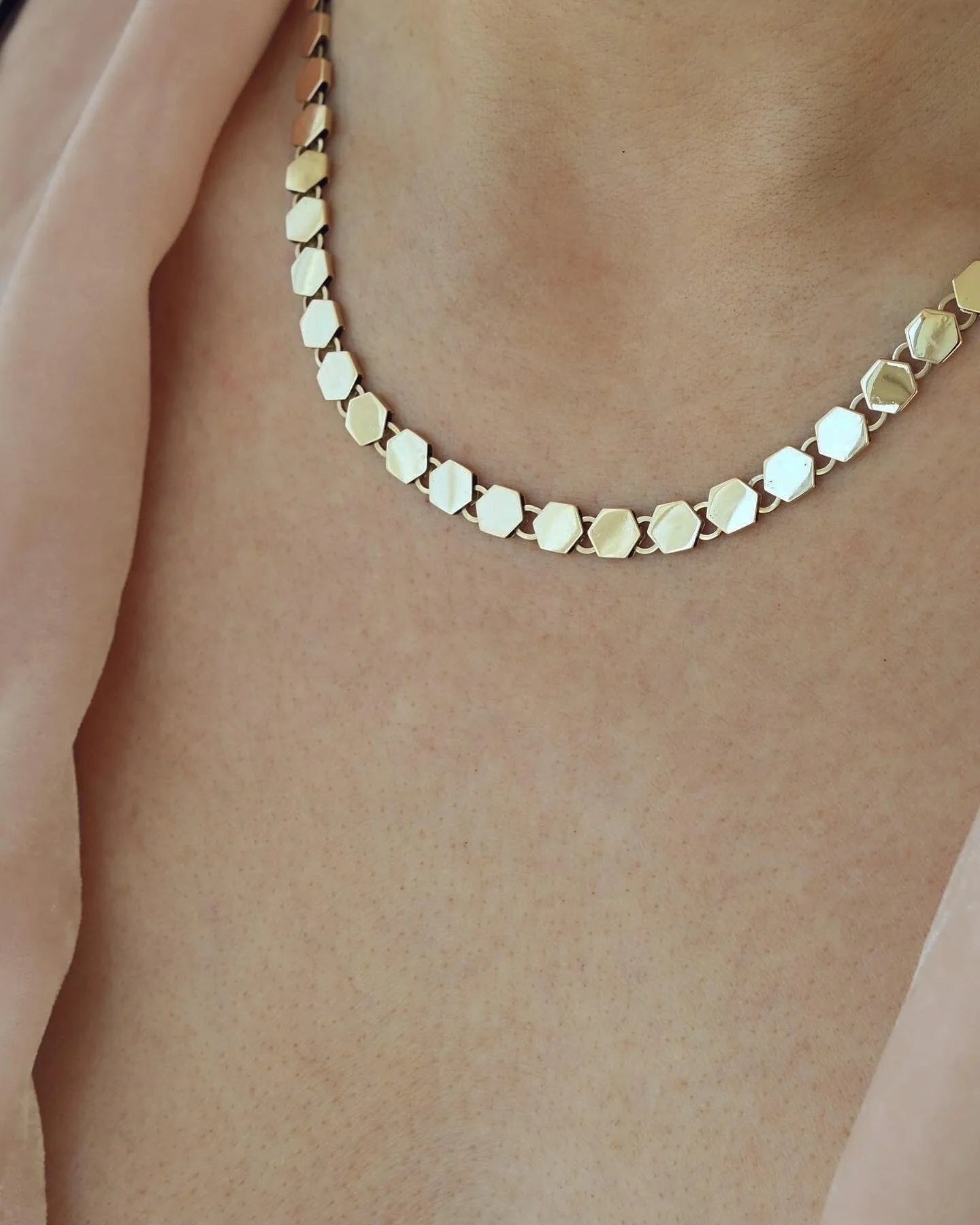 Gorgeous Rare Mid Century Necklace 14K Gold 1960s