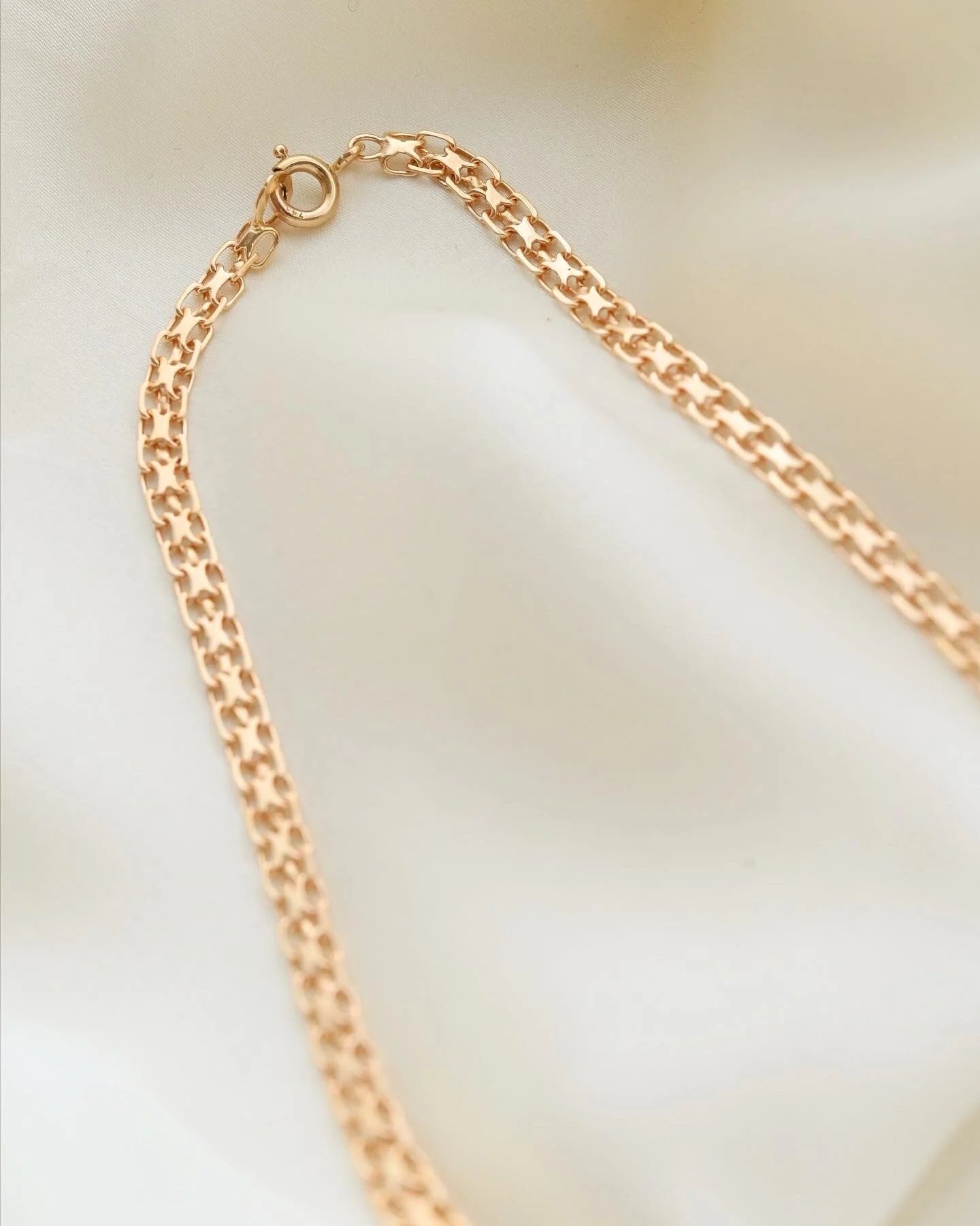 Beautiful Vintage Chain By BE Franzen 18K Gold 1960