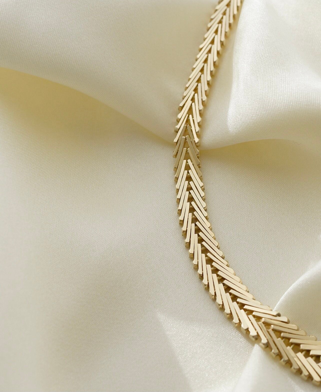 Amazing Geneva Link Necklace Vintage by Torben Andersen 14K Gold 1960s