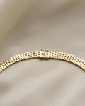 Sublime Heavy Brick Link Vintage Chain by Jens Tage Hansen 14K Gold 1960s