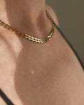Danish Vintage Geneva Link Chain 14K Gold 1970s