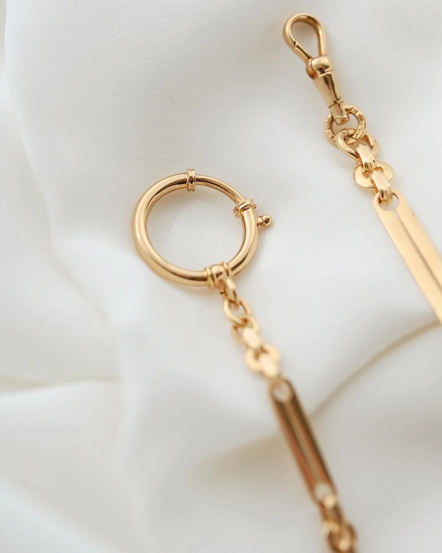 Bracelet or Chain Extender Swedish Antique 18K Gold Fully Hallmarked 1910s