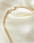Special Release! (Number 3) Heavy Wide Danish Geneva Link Necklace 14K Gold 1960