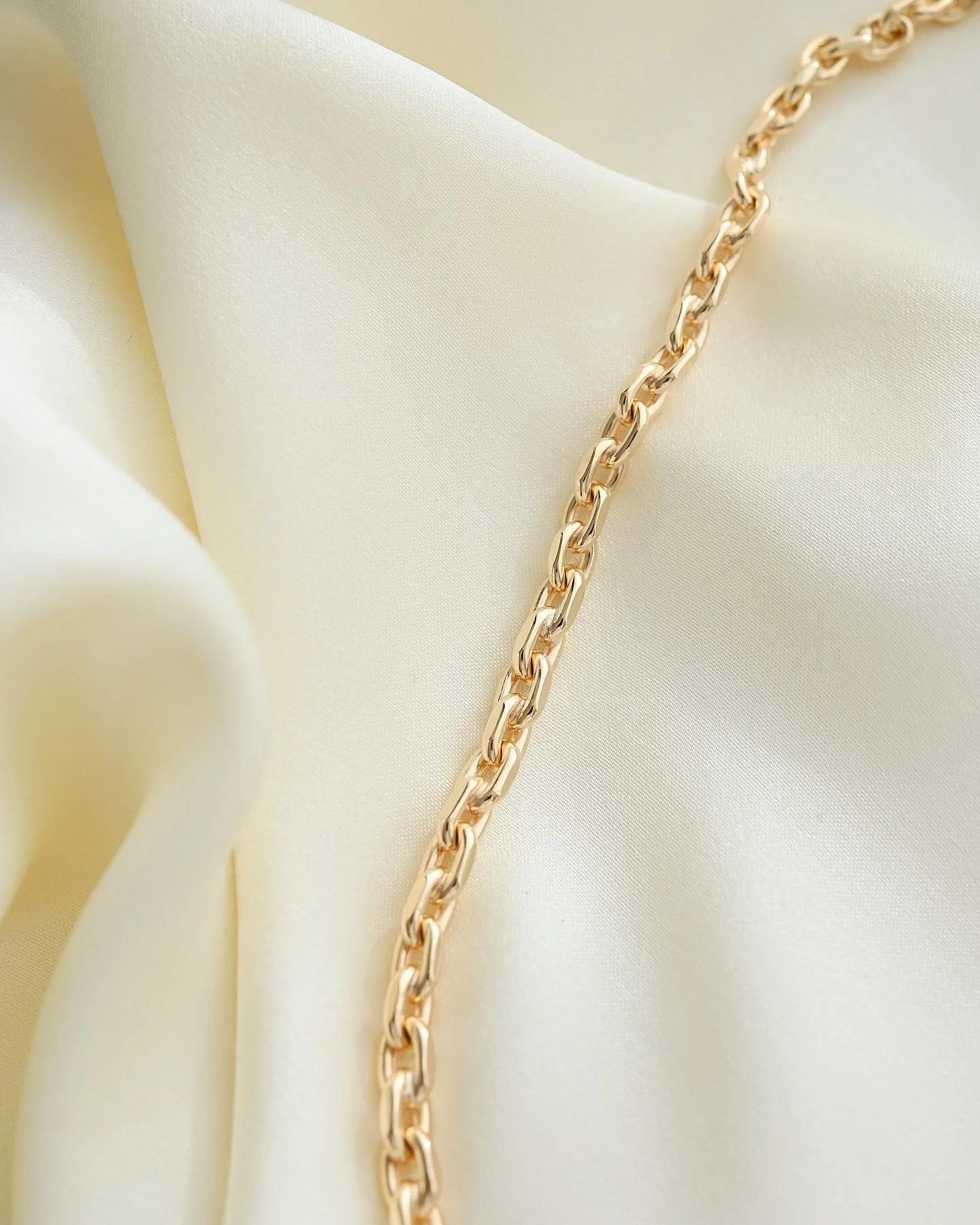 Perfect Sexy Danish Anchor Link Chain 14K Gold 1970s