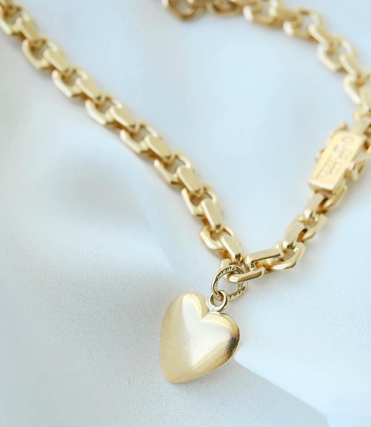Amazing Flat Biker Link Bracelet 18K Gold Sweden 1948
