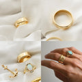 Free Downsizing! Rare Wide Weddning Band 18K Gold Sizeable to Any Size