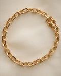 Rare Double Faceted Anchor Bracelet 18K Gold 1964