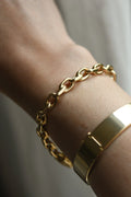 Sublime Heavy Sizeable Danish Anchor Link Bracelet 14K Gold