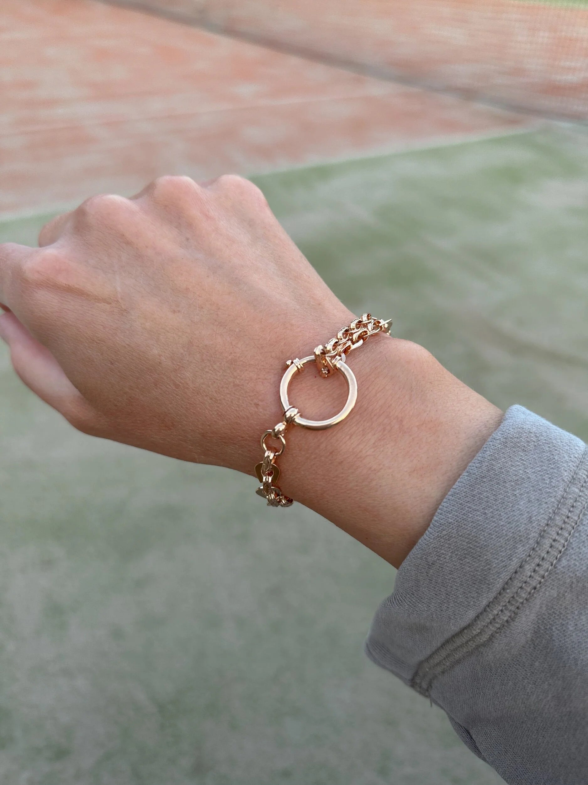 Sublime Rose Gold Watch Chain Antique 18K Gold