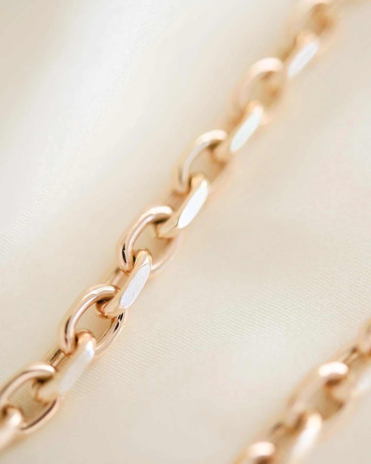Amazing Danish 52 Grams Vintage Biker Chain 8K Gold
