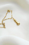 Perfect Fede Hand Pendant 18K Gold w Included 18K Chain 20 Inches
