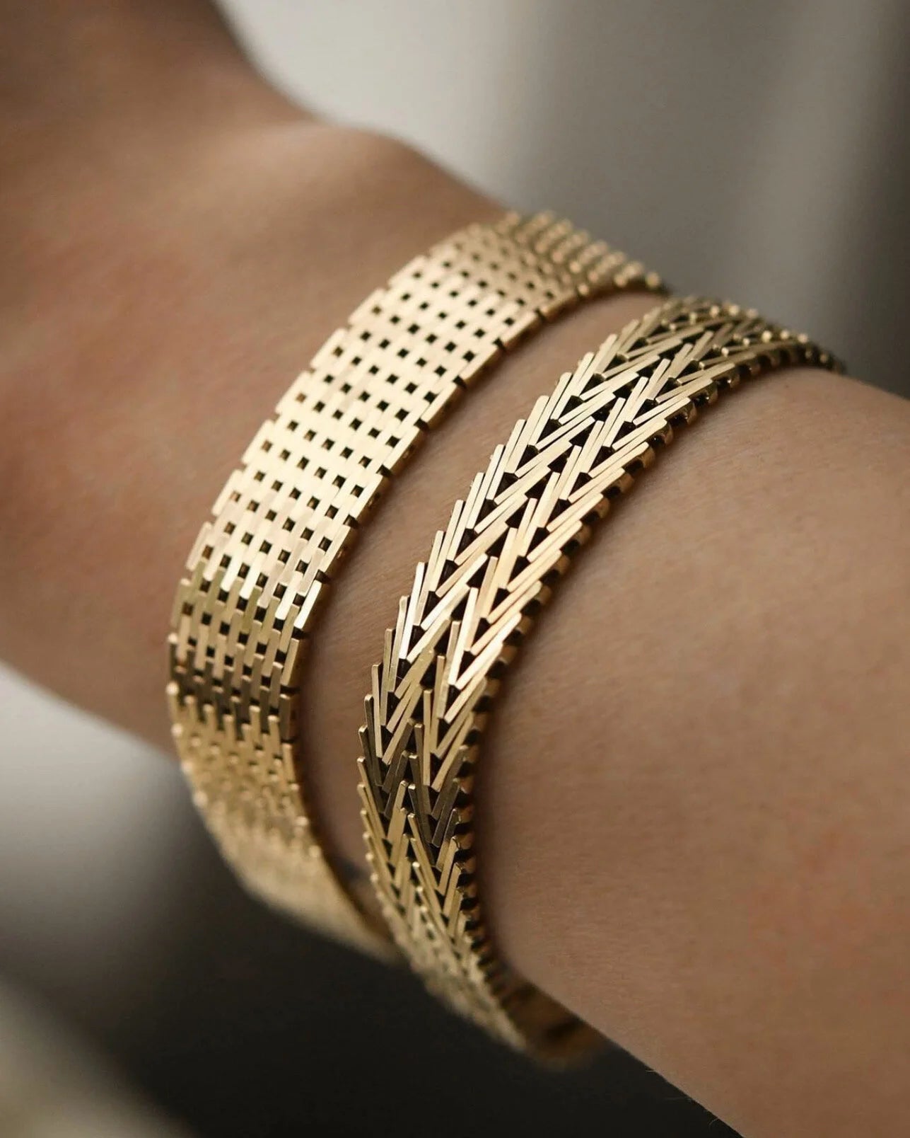 Heavy Gorg Danish Vintage Bracelet 14K Gold 1960s