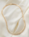 Long Amazing Rare Geneva Link Necklace 14K Gold 1960