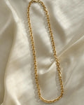 Glowing Vintage Anchor Chain 14K Gold
