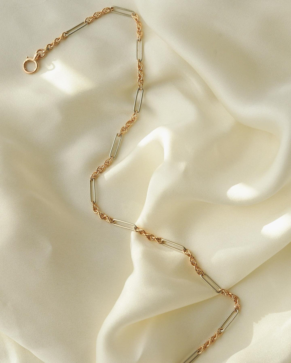 Sold Separately! Antique Watch Chain Choker And Vintage Curb Link Chain 18K Rose Gold 1930s 1946