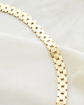 Super Rare Magnificent Bee Cell Link Necklace Danish Vintage 14K Gold 1960