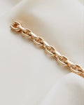 6.25 Inches Big Chunky Danish Anchor Link Bracelet 14K Gold