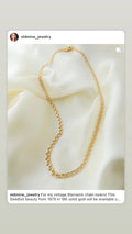 Swedish Vintage Bismarck Chain 18K Gold 1979