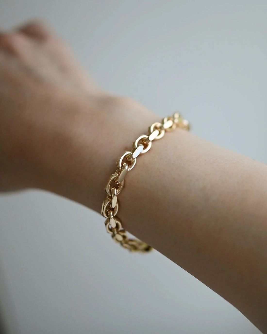 Perfect Danish Vintage Dream Link Bracelet 14K Gold