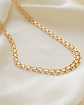 Glowing Beautiful Star Link Necklace by BE Franzen 18K Gold 1961