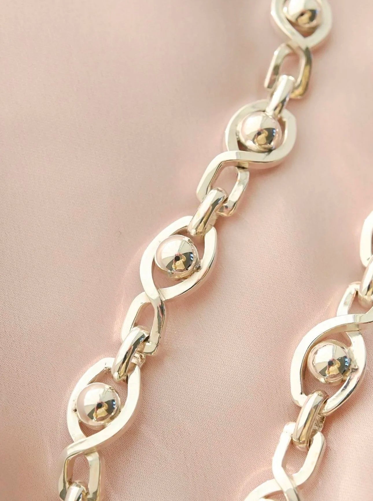 Ultra Long Gorg Vintage Silver Necklace