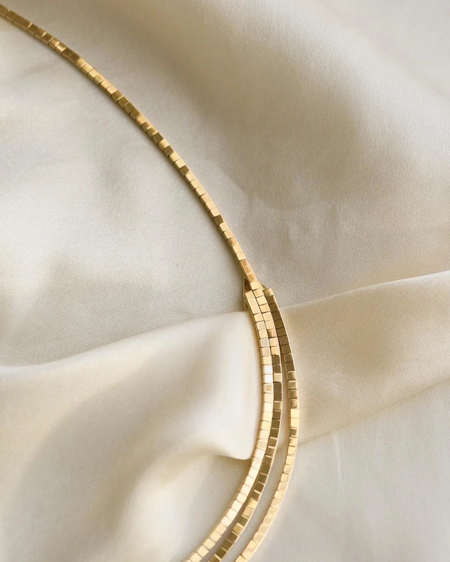 Gorgeous Vintage Disco Ball Chain 14K Gold 1950s