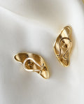 Sublime Swedish Classy Diamond Earrings 18K Gold 1980s