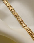 High Carat Mid Century Link Bracelet 19K Gold 1950s