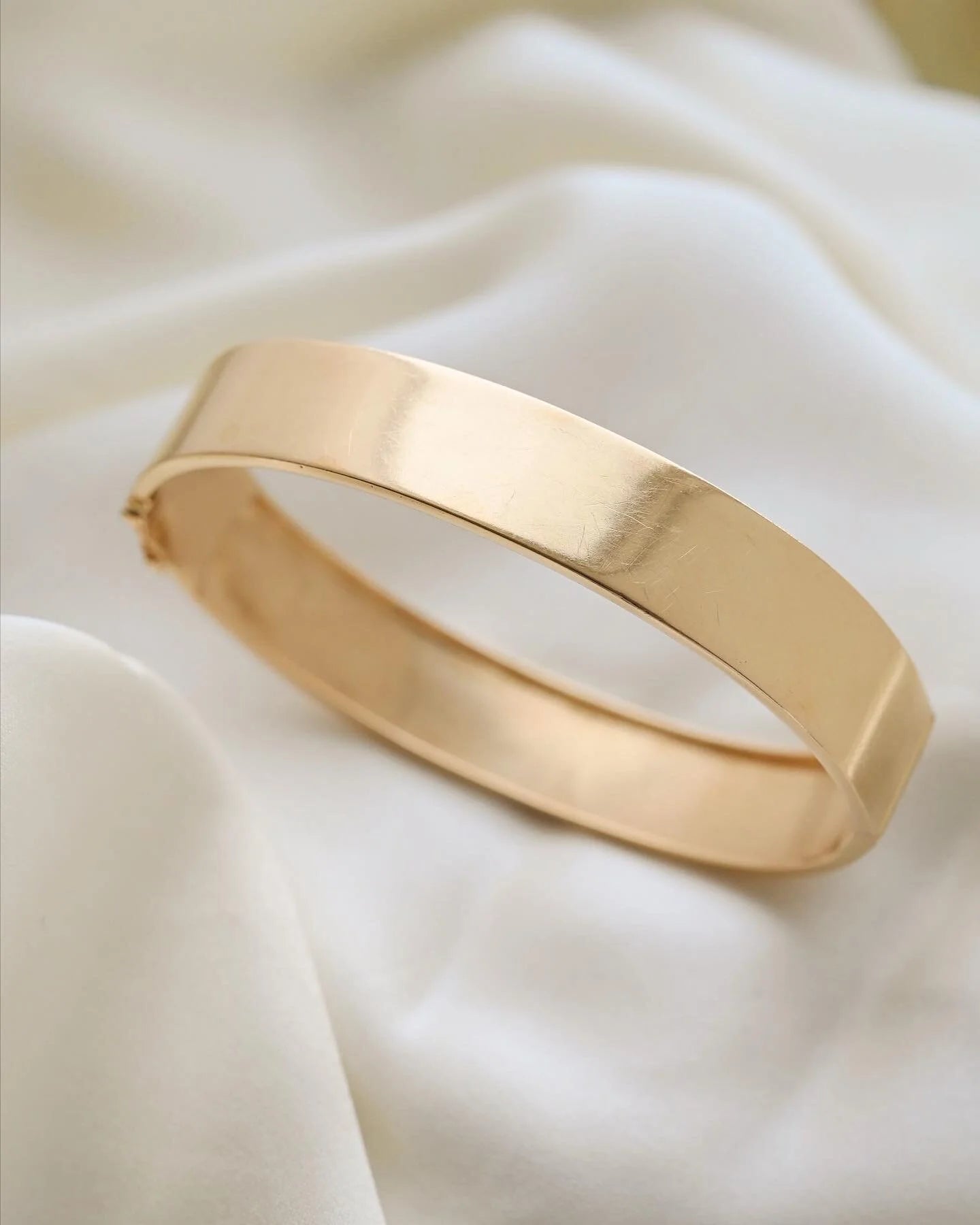 Antique Bangle Smaller Wrist 18K Gold 1930 Sweden