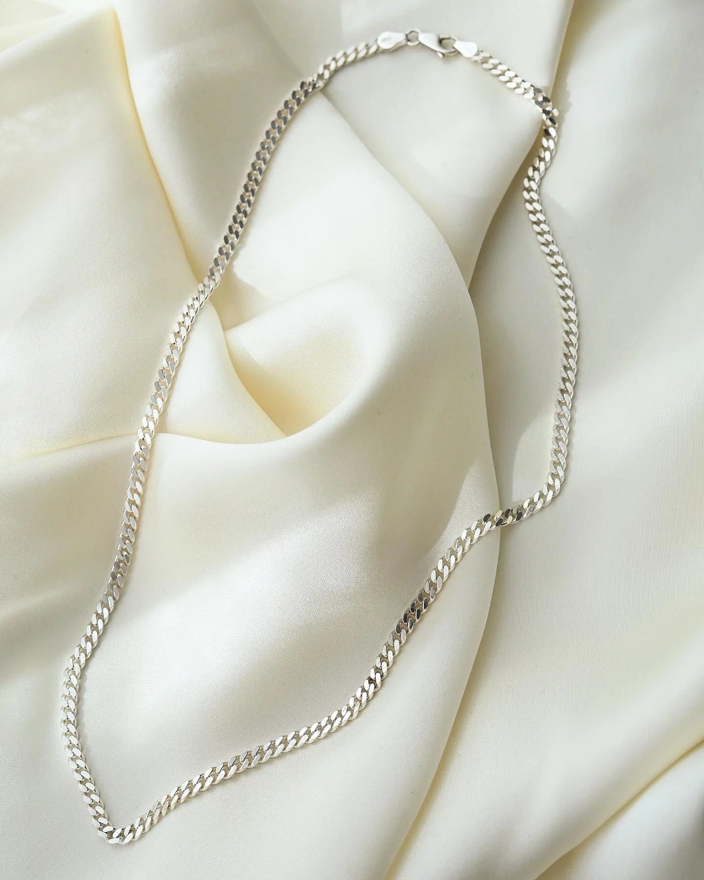 The Best Vintage Sterling Silver Curb Link Chain