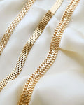 Heavy 22 Grams Swedish Vintage Fox Tail Link Bracelet 18K Gold 1988