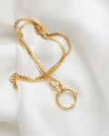 Rare 18.5 Inches Antique Curb Watch Chain 18K Gold 1910