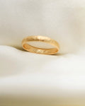 Antique Pattern Stacking Band Ring 18K Gold 1956