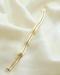 Ultra Shiny, Sparkly Snake Like Bracelet by Svend Glymers 14K Gold 1960s