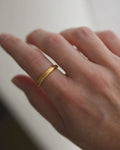 Sublime Cross Patée Engraved Ring 23K Gold 1939