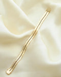 Ultra Shiny, Sparkly Snake Like Bracelet by Svend Glymers 14K Gold 1960s