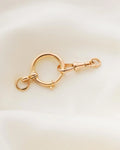 Rare Swedish Dog and Bolt Clasp Antique 18K Gold 1917