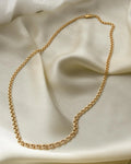 Long Rare 24.4 Inches Bismarck Chain 18K Gold 1960s