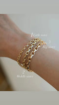 Gorgeous Danish Vintage Bracelets 14K Gold Mid 1900s