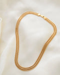 Gorgeous Italian Fancy S Link Necklace 18K Gold
