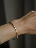 Eternally Elegant Classic Vintage Bangle Solid 18K Gold Sweden 1970
