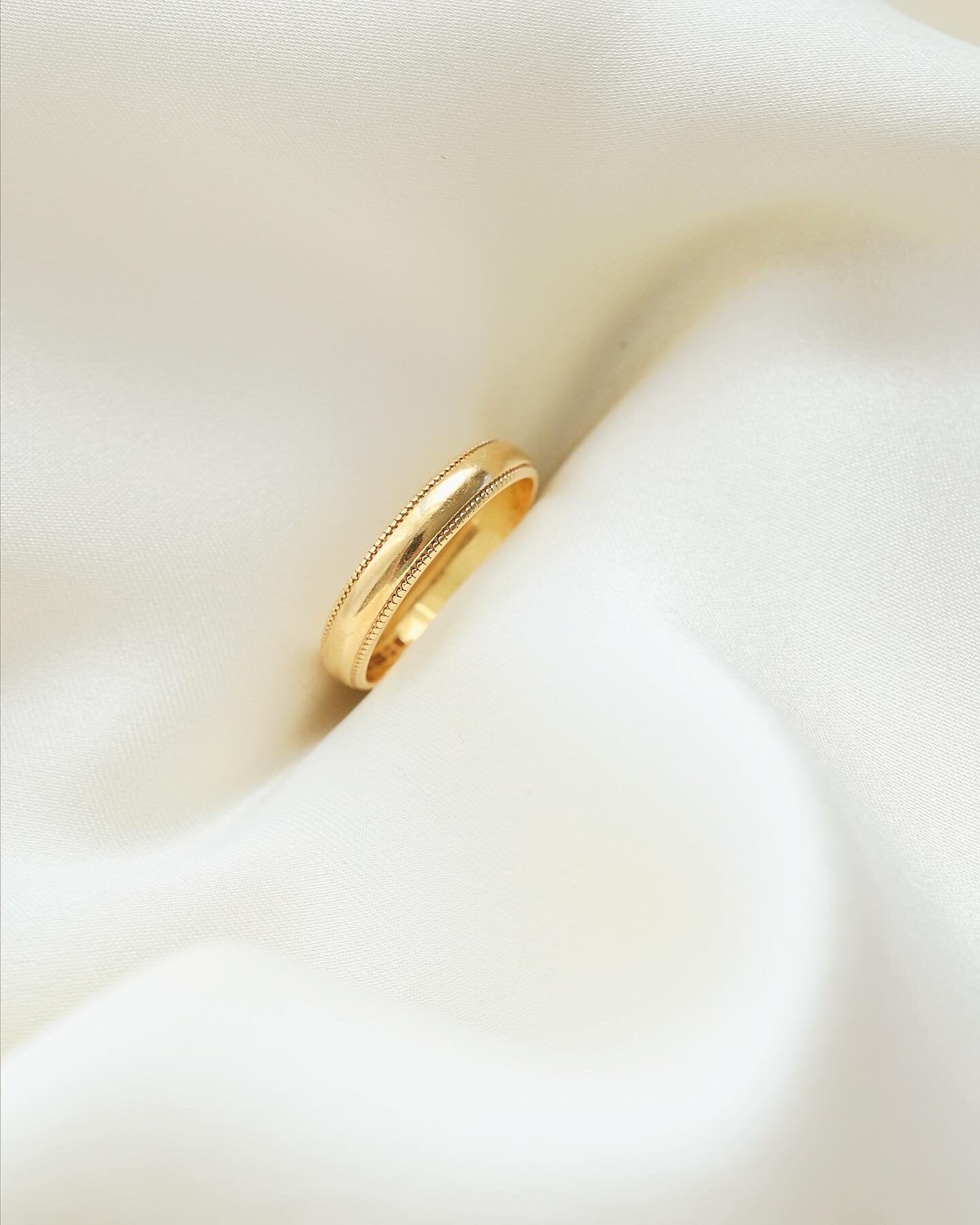 Antique Gold Stacking Band 22K Gold