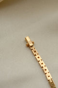 Beautiful Danish Vintage Brick Link Necklace 14K Gold 1960