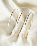 Amazing Faceted Round Vintage Bangles 14K Gold 1970s