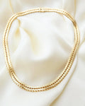 Danish Vintage Geneva Link Necklace 14K Gold 1970